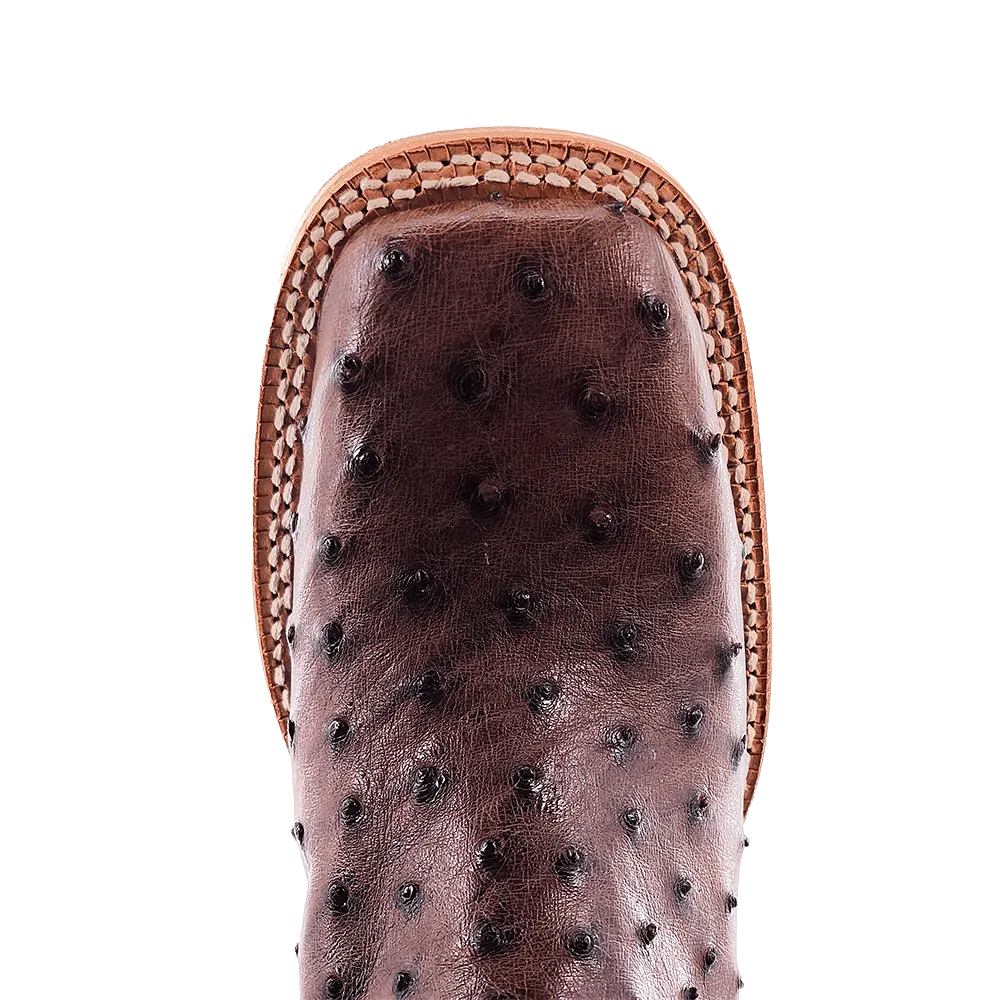R. Watson Women's Kanga Tabaco Full Quill Ostrich Exotic Western Boots RWL4301