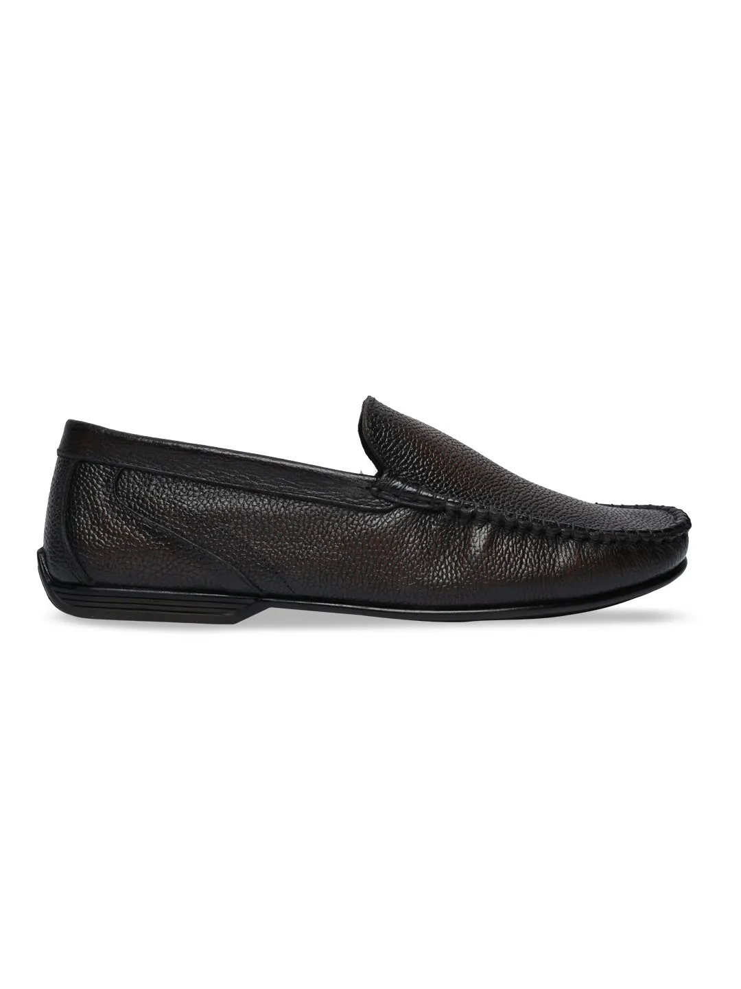 Regal Brown Men Casual Leather Driving Loafers