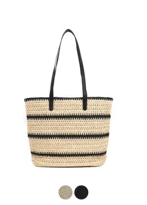 Regina Women's High Capacity Woven Shoulder Handbag