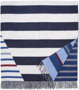Reversible Stripes Woven Cashmink Throw