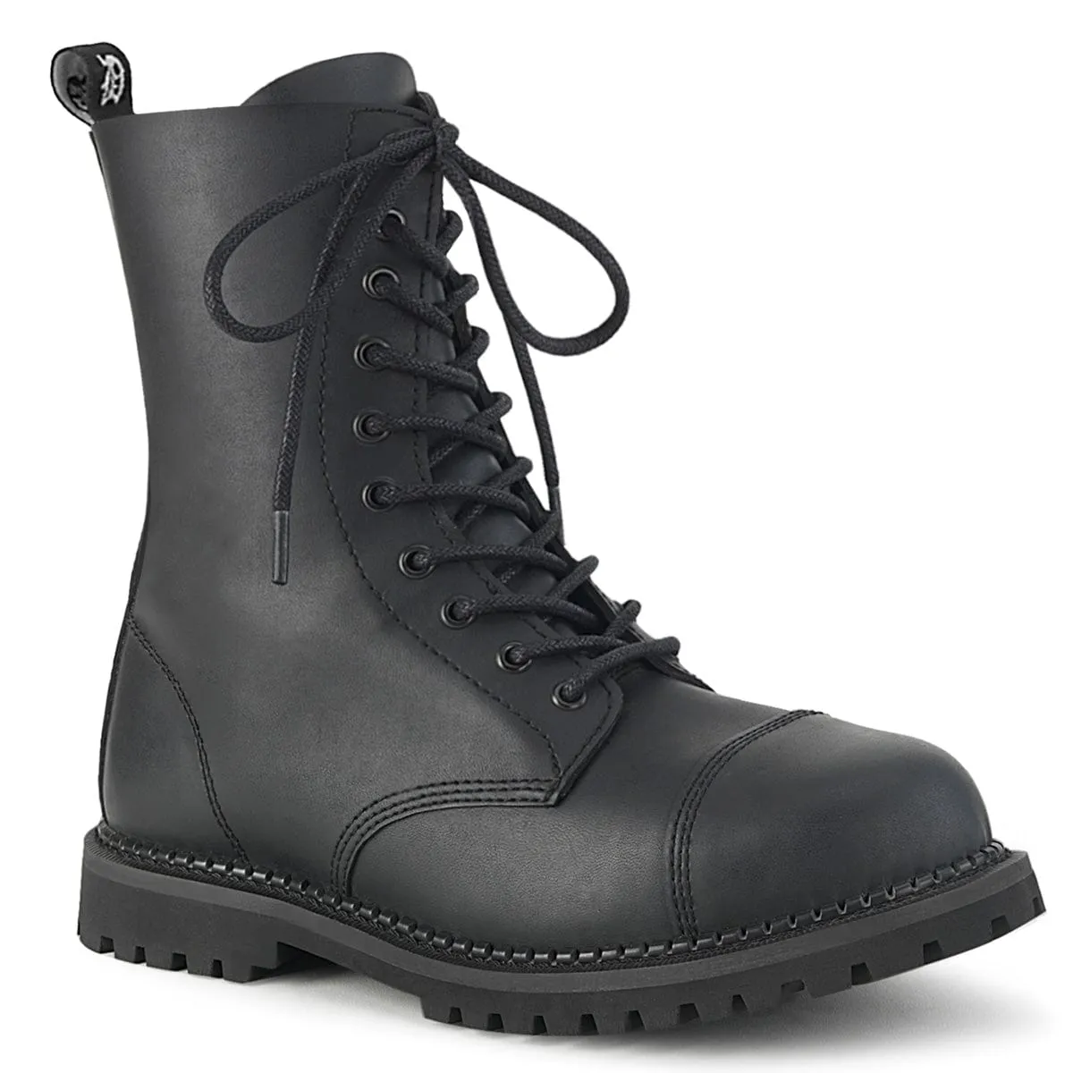 RIOT-10 Black Vegan Leather