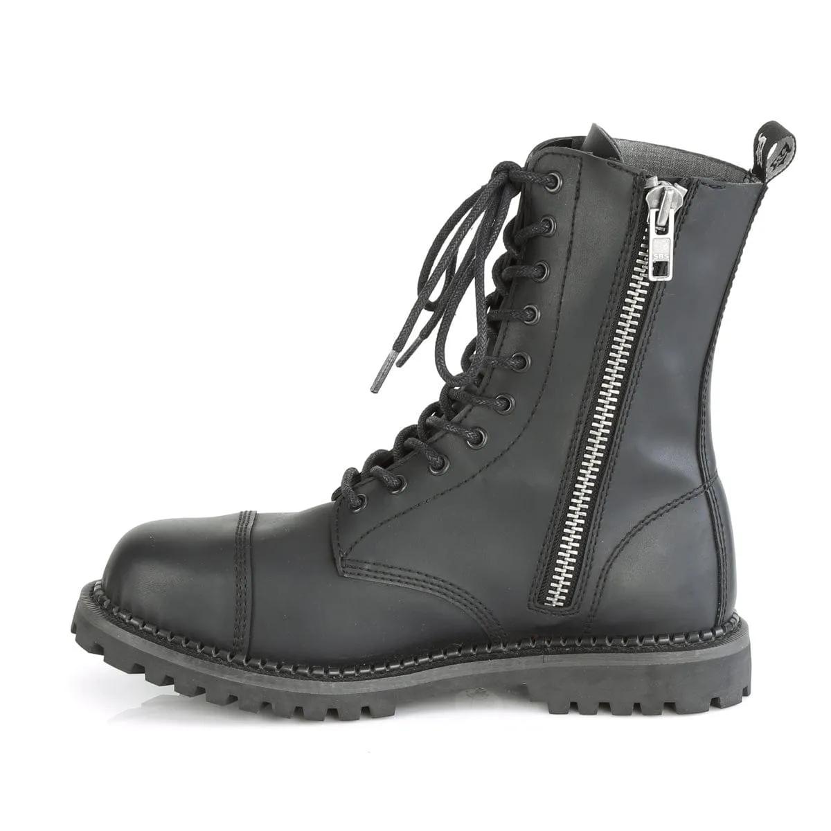 RIOT-10 Black Vegan Leather