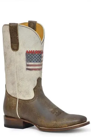 ROPER LADIES AMERICA STRONG SQUARE TOE BOOTS STYLE 09-021-7001-8457