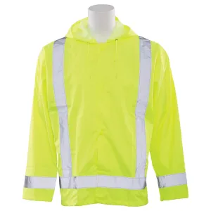 S373 Class 3 Rain Jacket with Hood 1PC