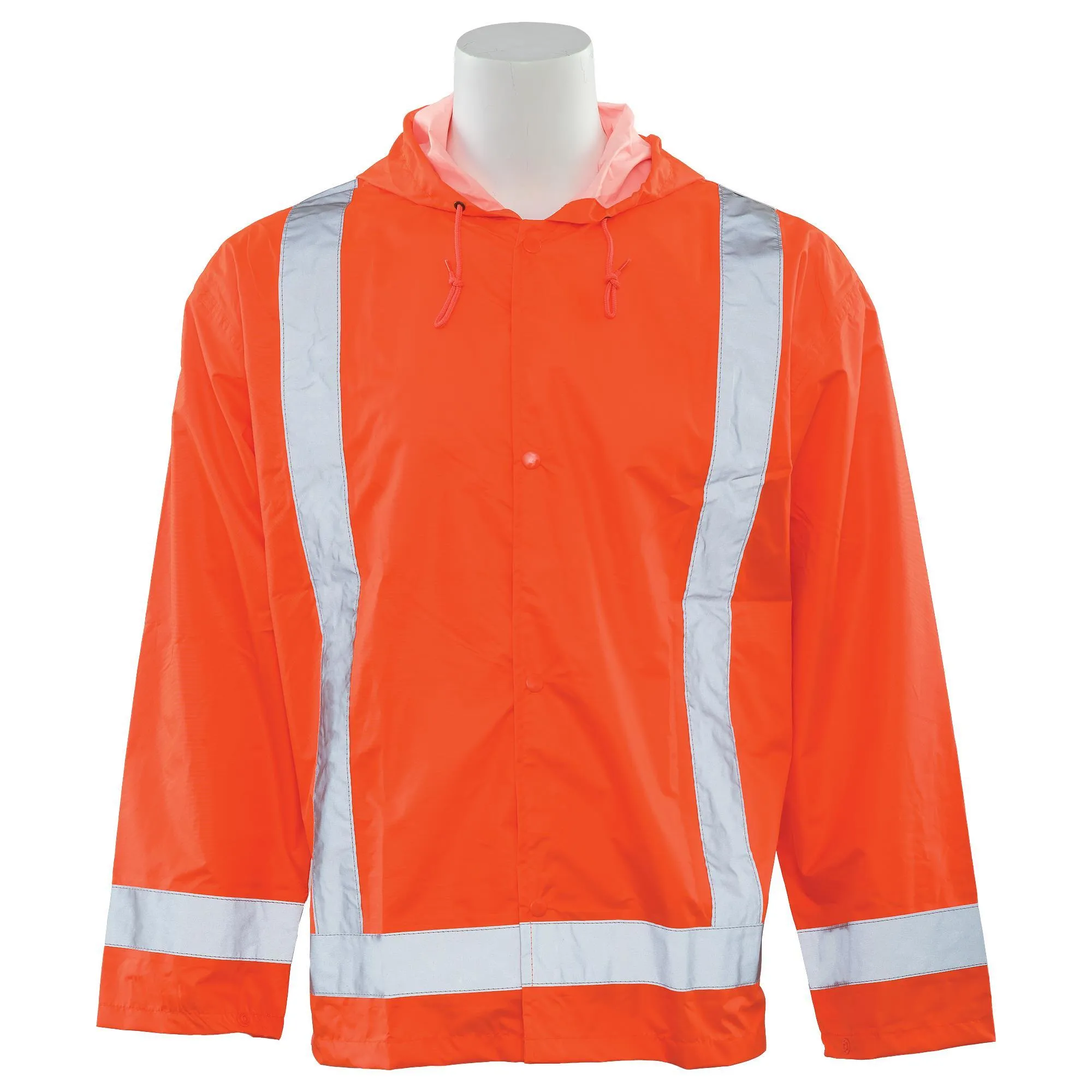 S373 Class 3 Rain Jacket with Hood 1PC