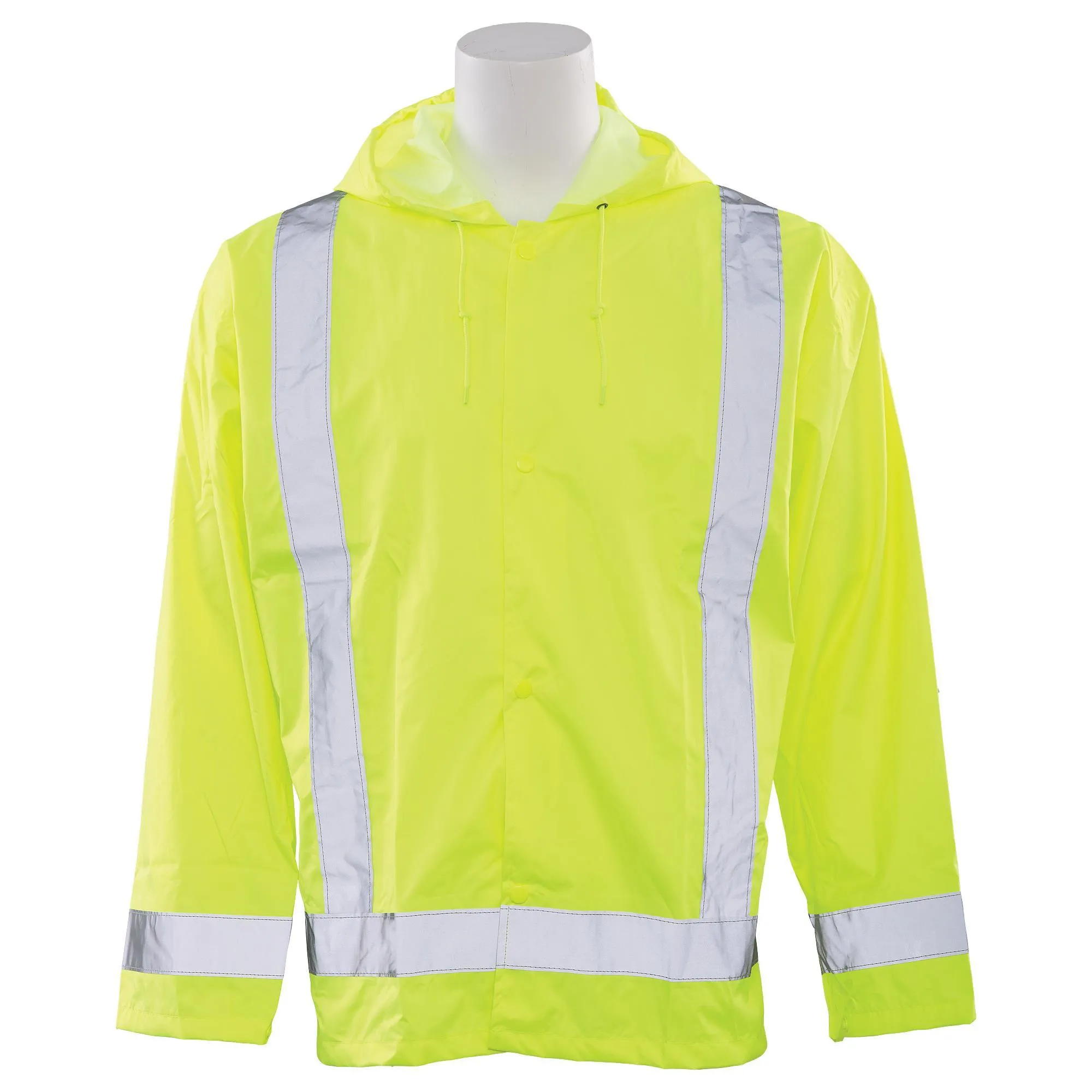 S373 Class 3 Rain Jacket with Hood 1PC