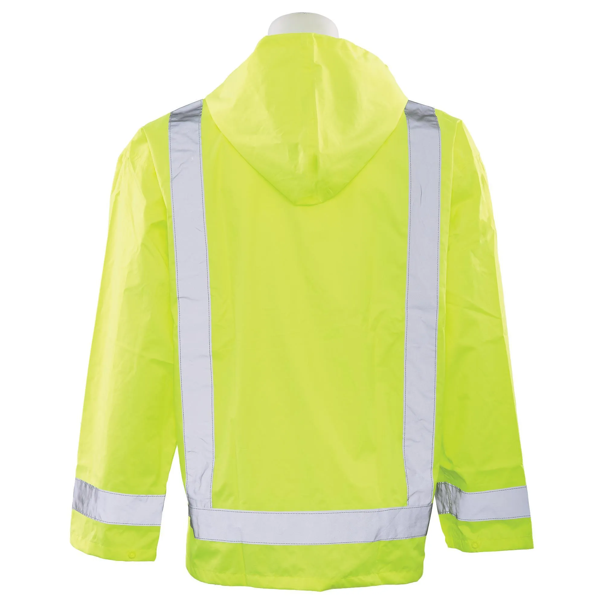 S373 Class 3 Rain Jacket with Hood 1PC