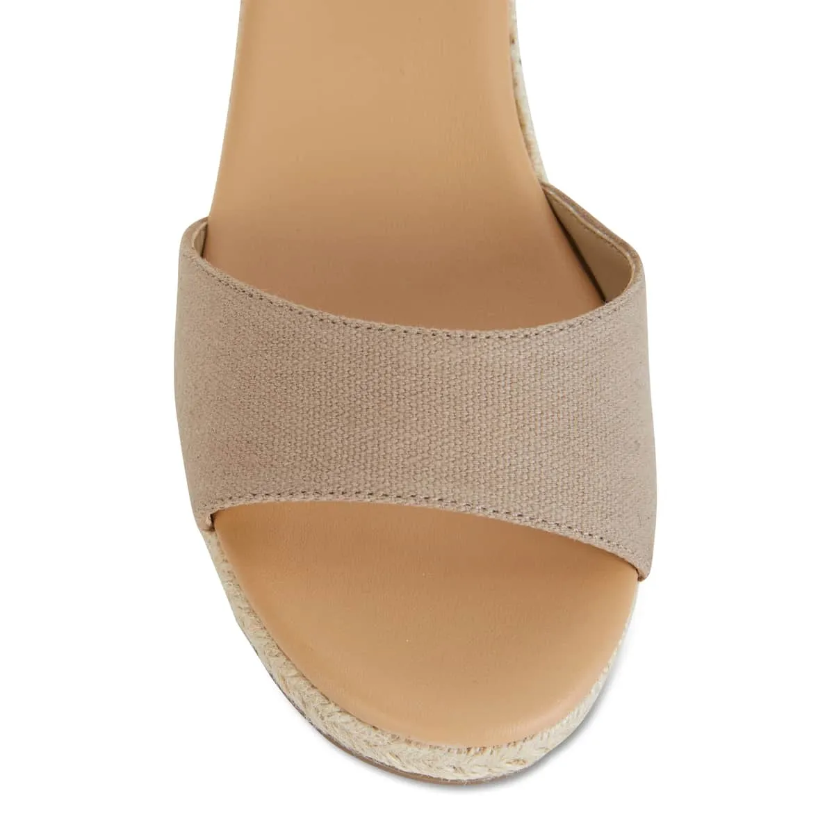 Safari Espadrille in Taupe Fabric