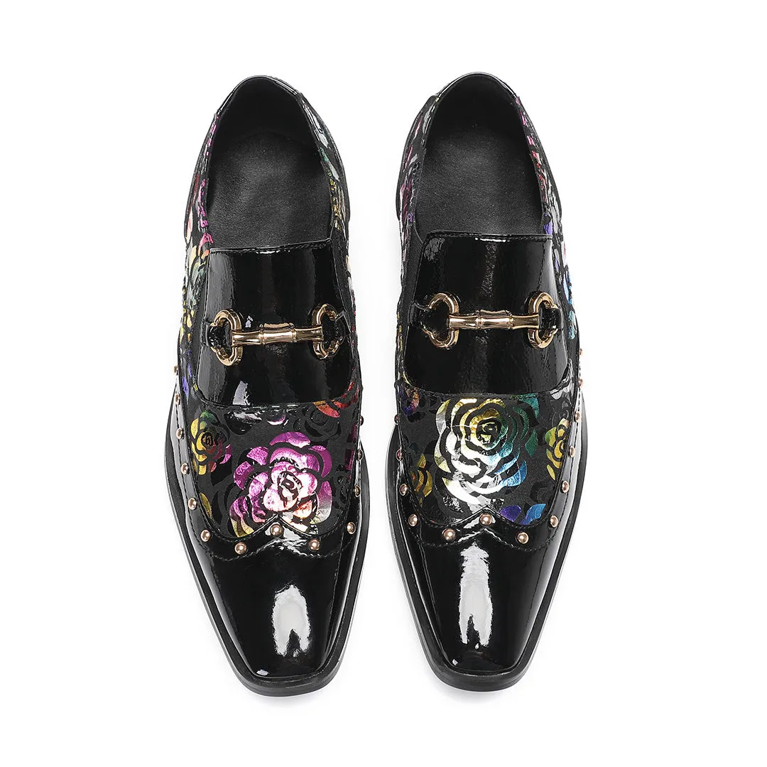 Senlu brand men's shoes autumn and winter new lazy one-pedal breathable cloth shoes men's printed driving foot casual leather shoes
