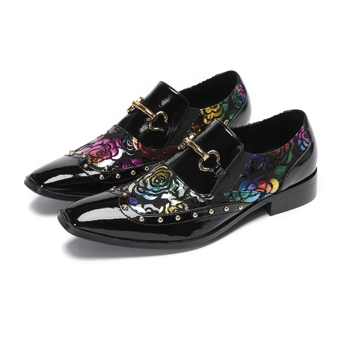 Senlu brand men's shoes autumn and winter new lazy one-pedal breathable cloth shoes men's printed driving foot casual leather shoes