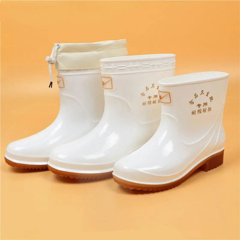 Short White Rain Boots For Men