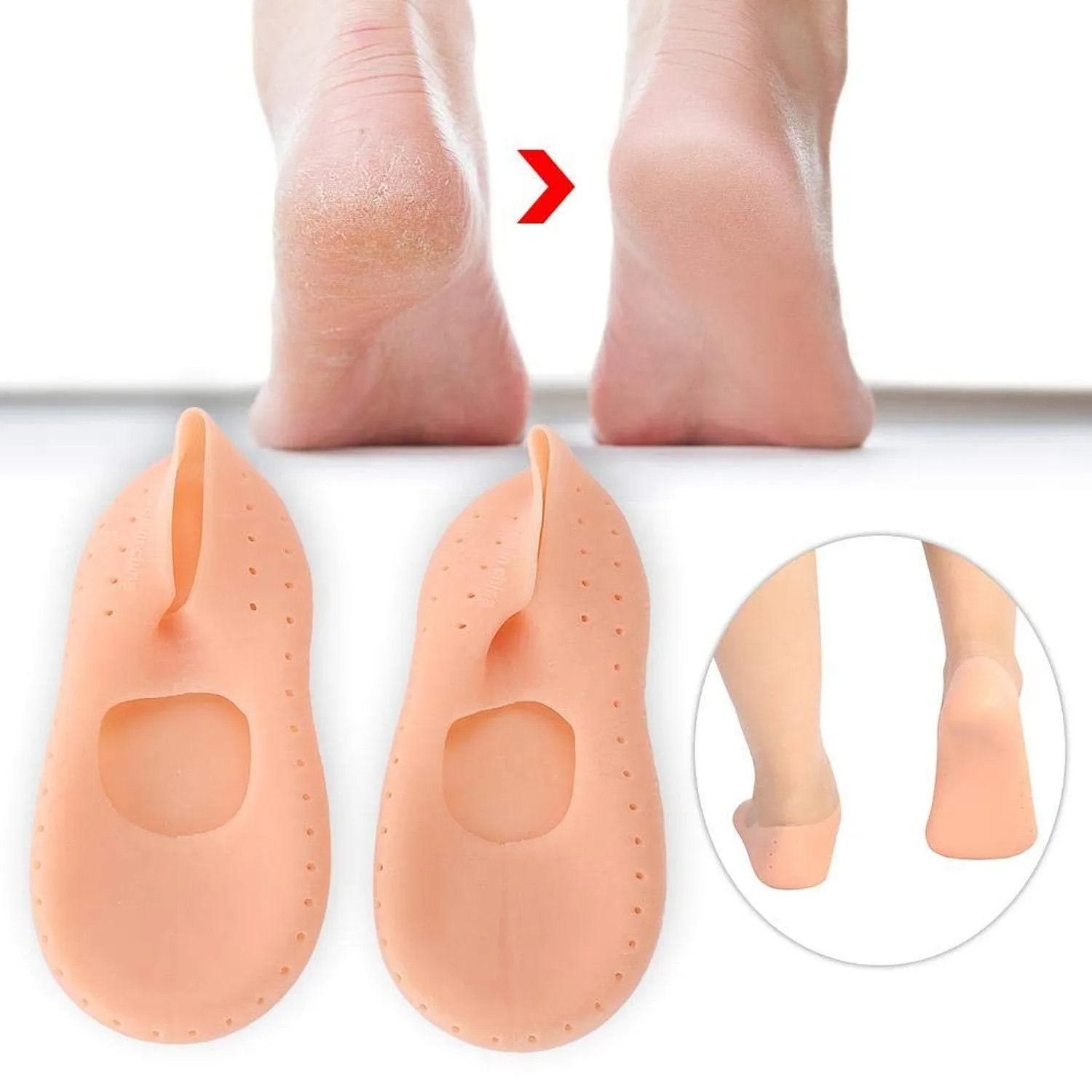 Silicone Gel Foot Protector Socks – Moisturizing and Repairing