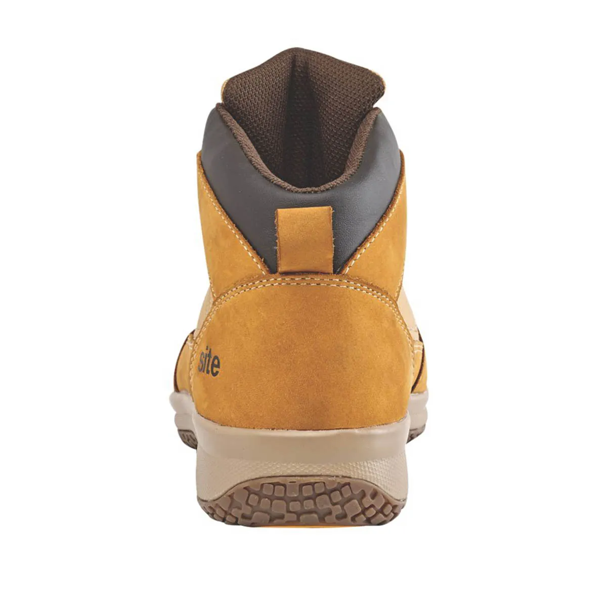 Site Safety Boots Mens Wide Fit Wheat Leather Lightweight Steel Toe Size 12
