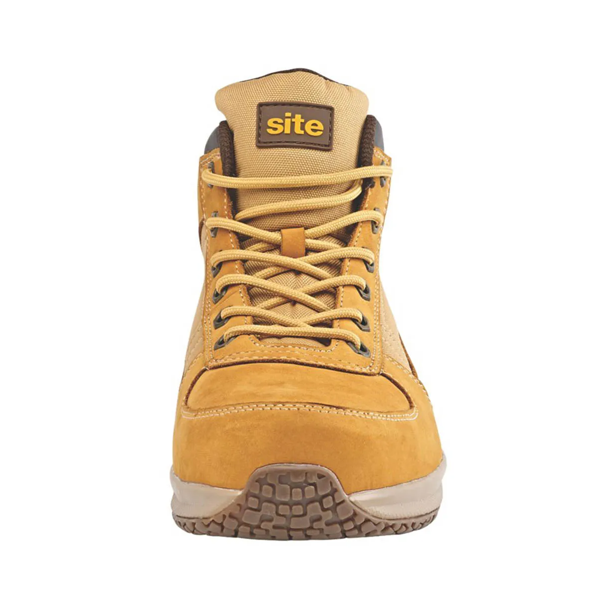 Site Safety Boots Mens Wide Fit Wheat Leather Lightweight Steel Toe Size 12
