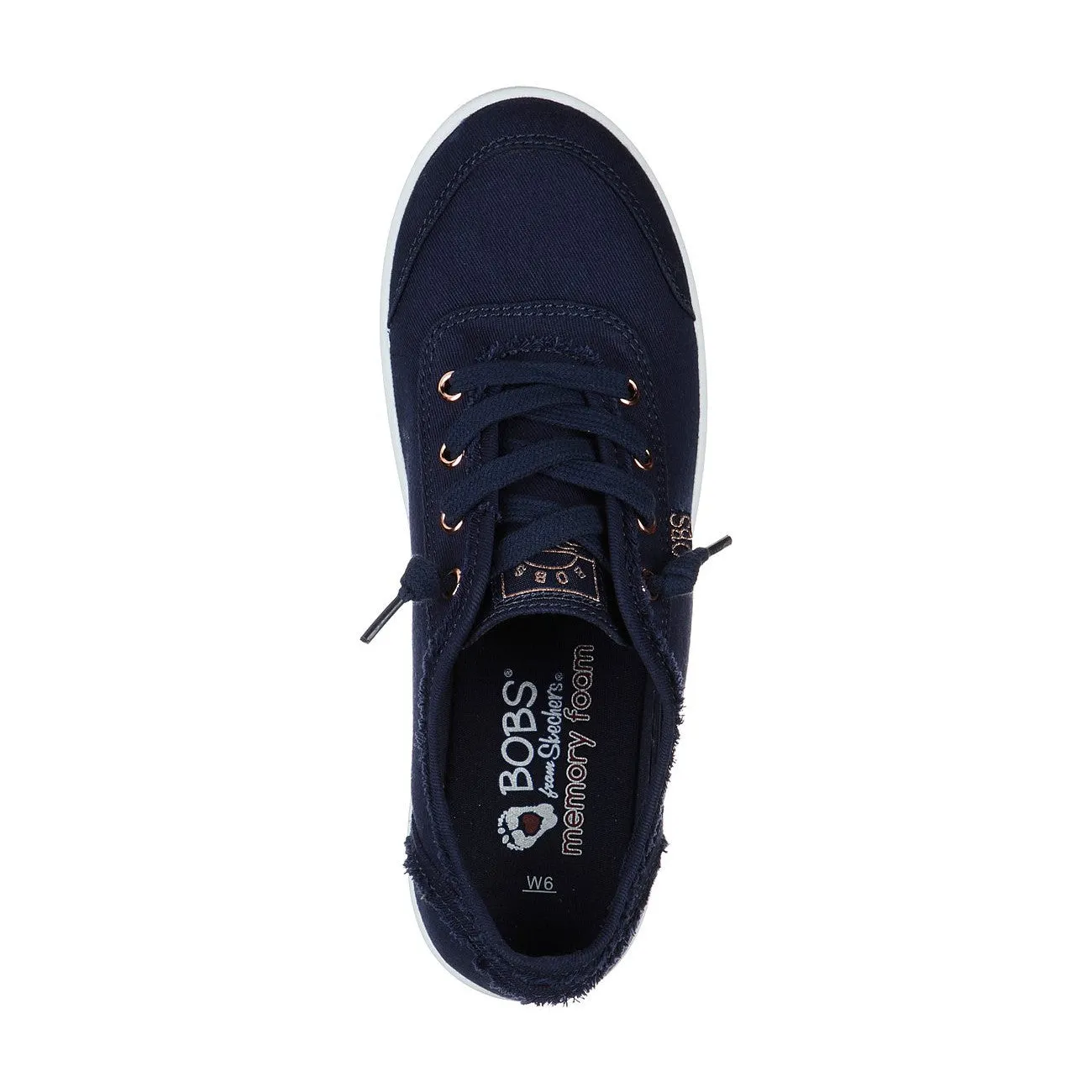 Skechers 33492 Bobs B Cute Ladies Navy Slip On Shoes