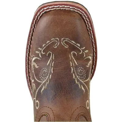 Smoky Mountain Youth Embroidered Marilyn Square Toe Boots