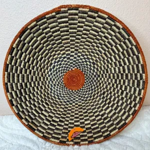 Southwest Woven Premium Baskets-Black & Tan