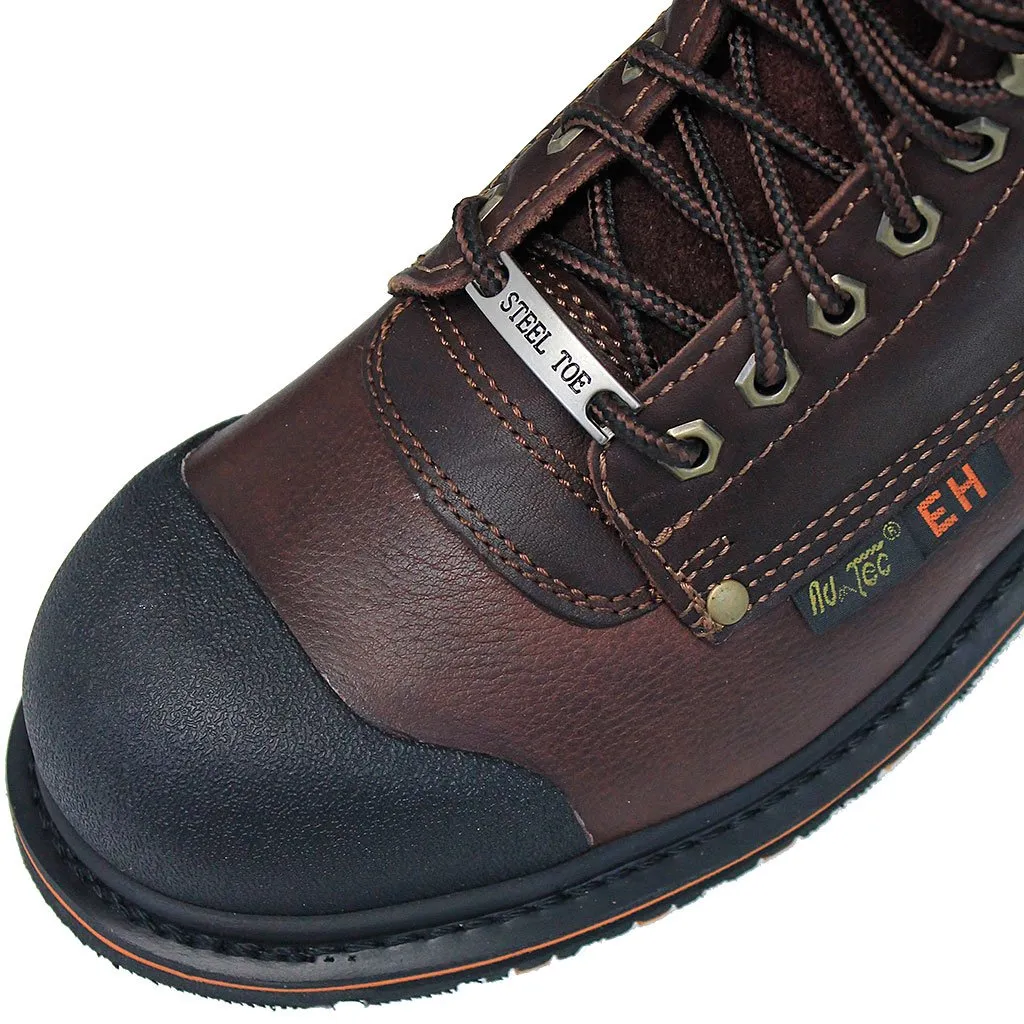 Steel Toe 8 in Men's Brown Work Boot #BM9725STLN