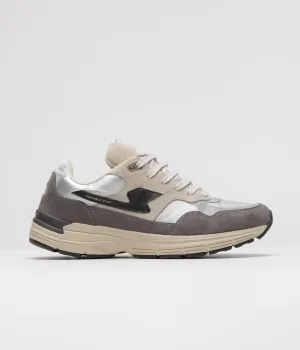 Stepney Workers Club Amiel S-Strike Suede Shoes - Silver / Smoke