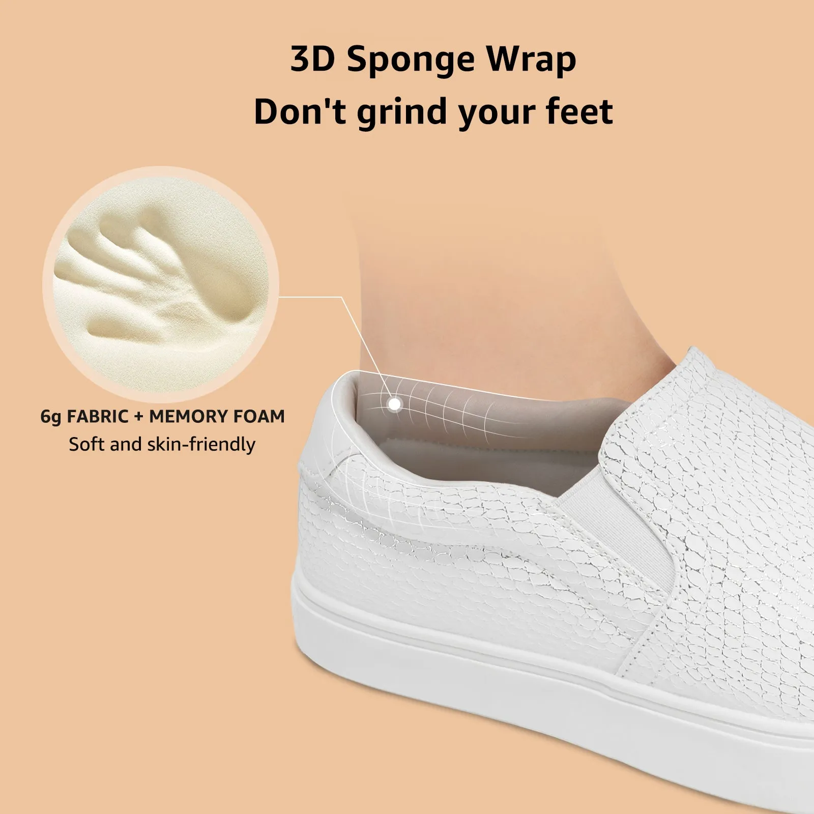 STQ Slip On Shoes for Women Comfort Fall Loafers Soft Business Casual Sneakers
