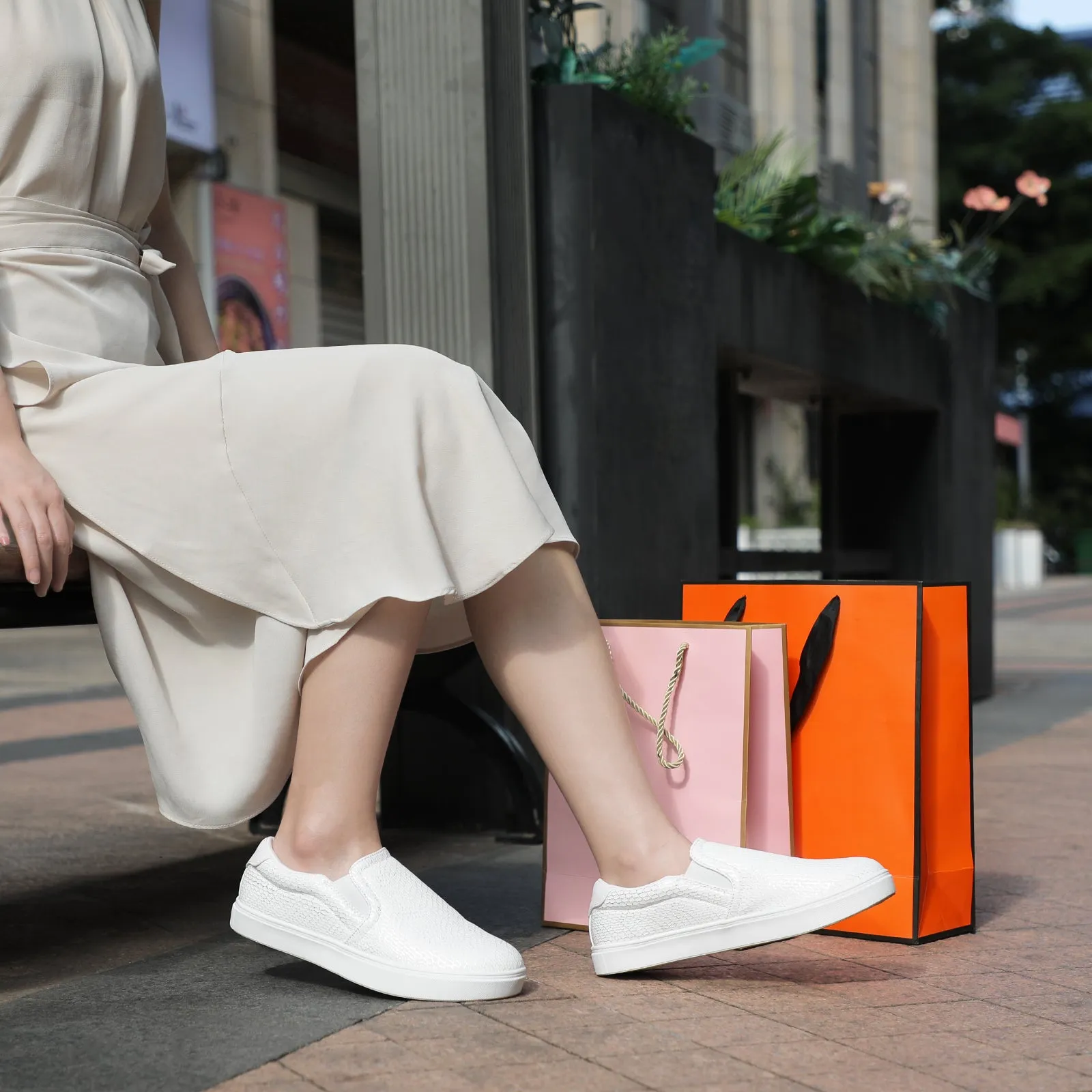 STQ Slip On Shoes for Women Comfort Fall Loafers Soft Business Casual Sneakers