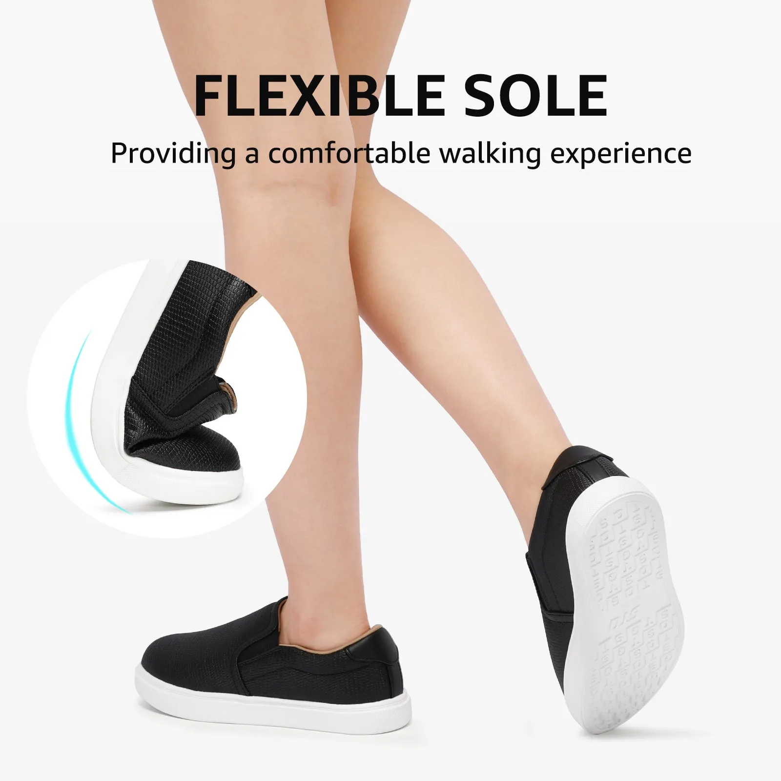 STQ Slip On Shoes for Women Comfort Fall Loafers Soft Business Casual Sneakers
