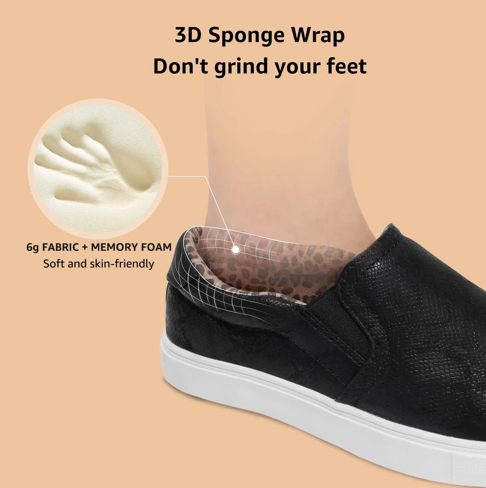STQ Slip On Shoes for Women Comfort Fall Loafers Soft Business Casual Sneakers