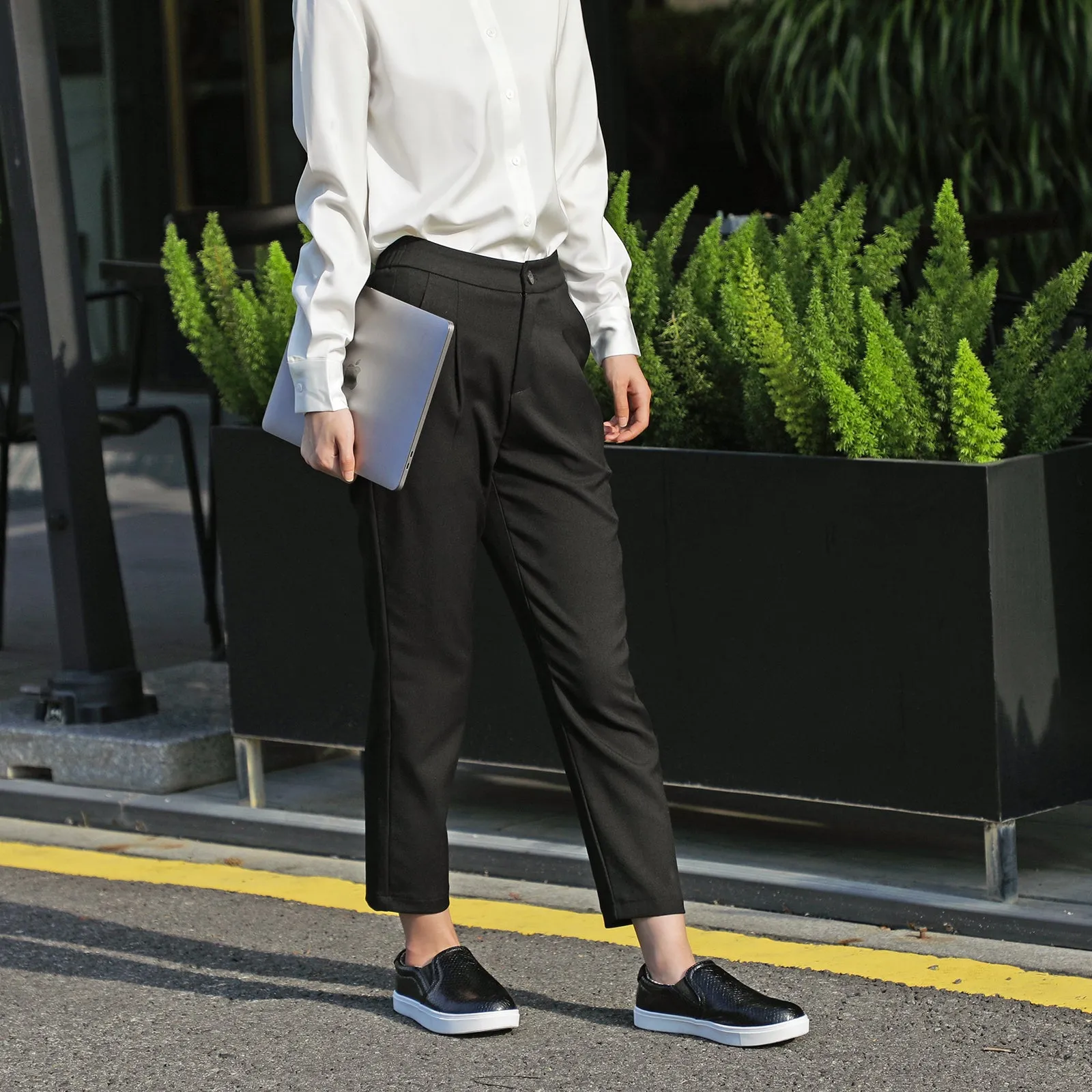 STQ Slip On Shoes for Women Comfort Fall Loafers Soft Business Casual Sneakers