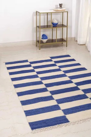 Stripes Woven Rug (Indigo)