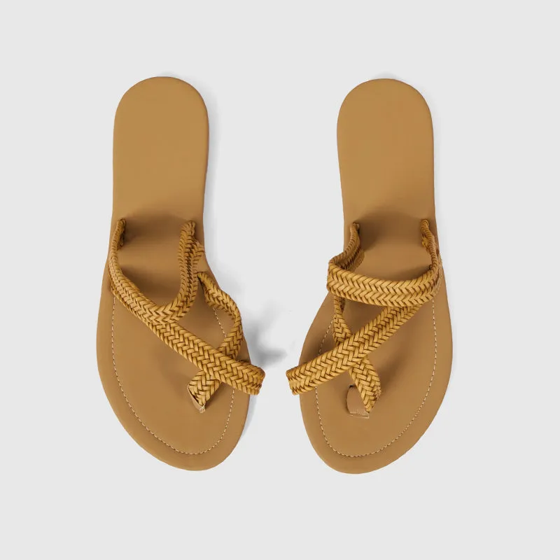 Summer Woven Slippers Soft Flats