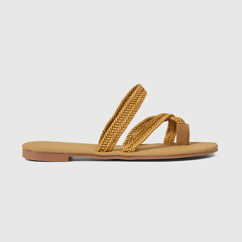 Summer Woven Slippers Soft Flats