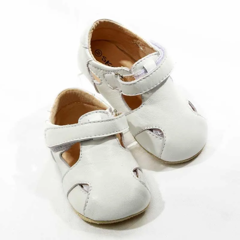 Sunday Baby and Toddler First/Pre Walker Sandals White