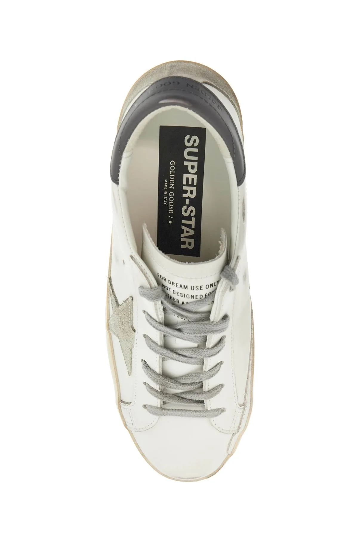 Super-Star Distressed Leather Sneakers
