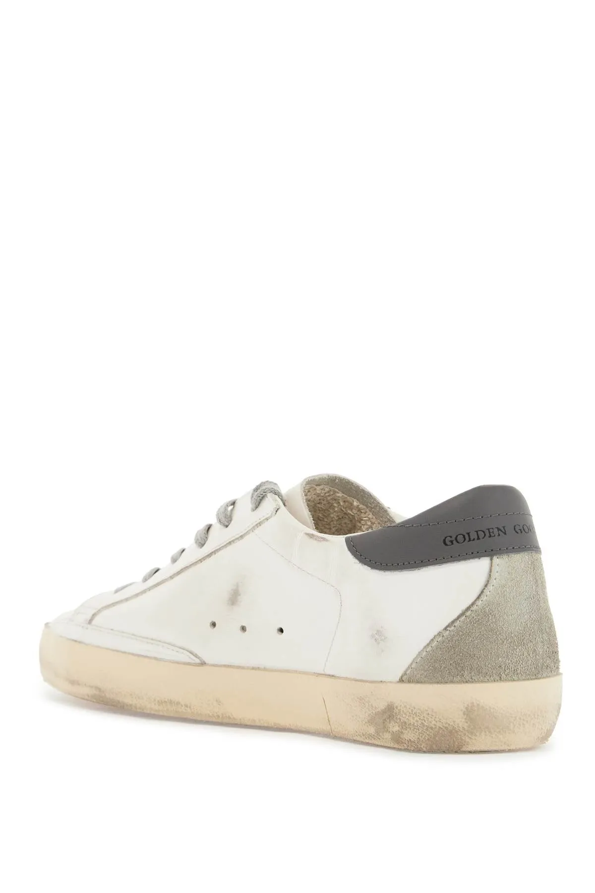 Super-Star Distressed Leather Sneakers
