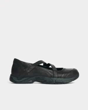 Sweetheart Dress Leather Black Swan Slip On Sneakers