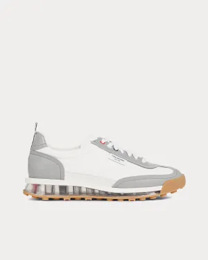 Tech Runner Clear Sole Raw Edge Vitello Calf White / Grey Low Top Sneakers