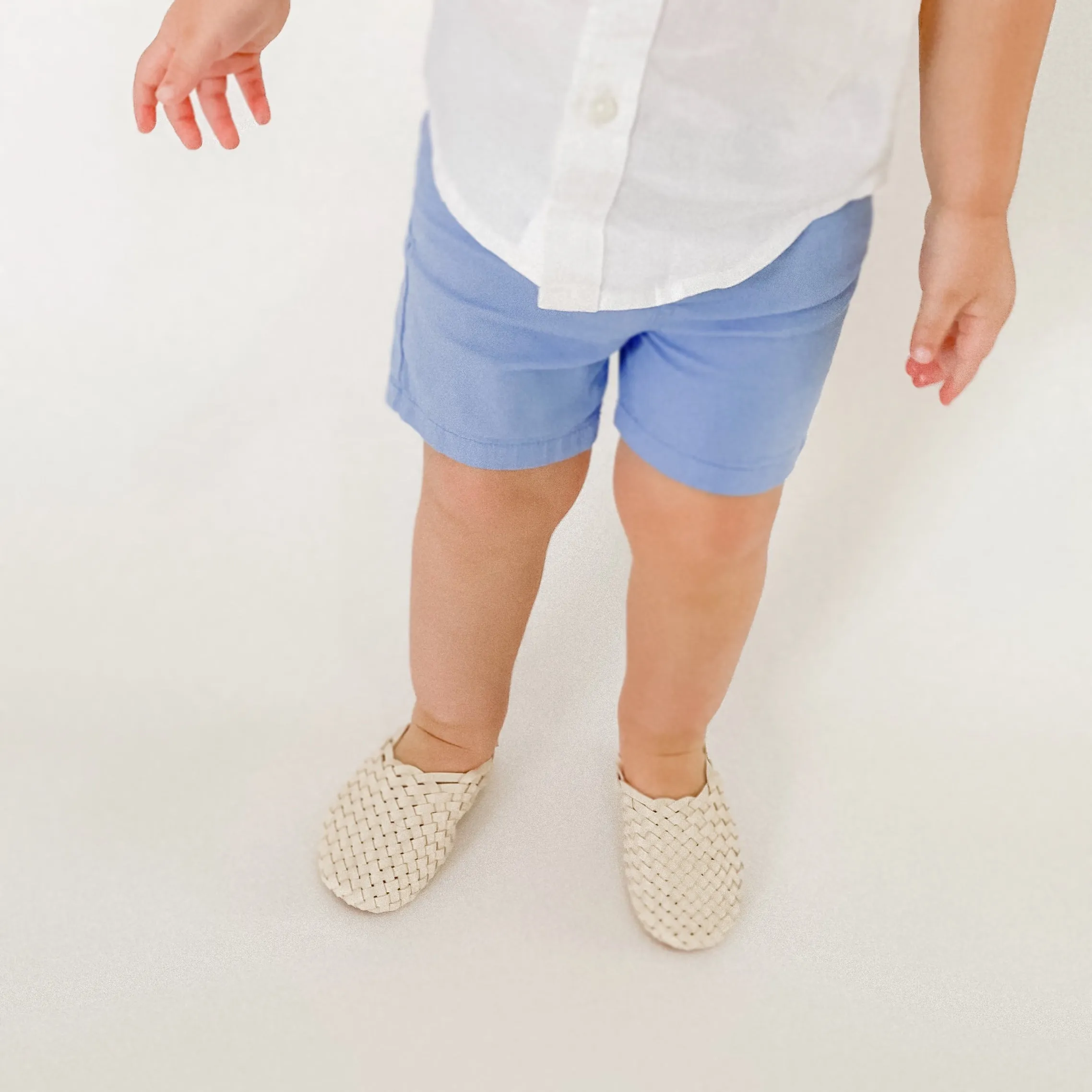 The Mykonos Woven Mule - Cream - BABY
