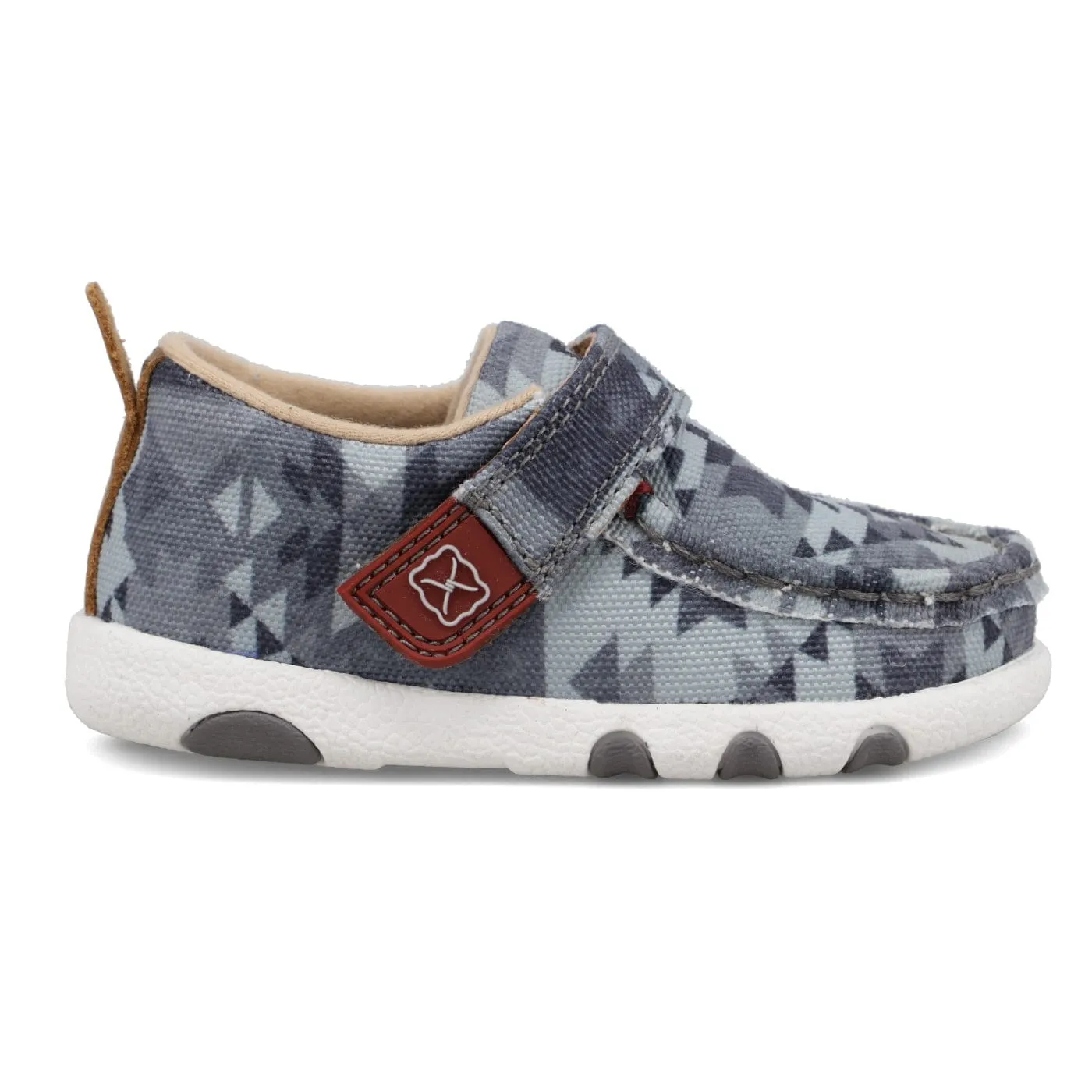 Twisted X Infant Grey Hooey Driving Moc Shoe IHYC006