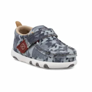 Twisted X Infant Grey Hooey Driving Moc Shoe IHYC006