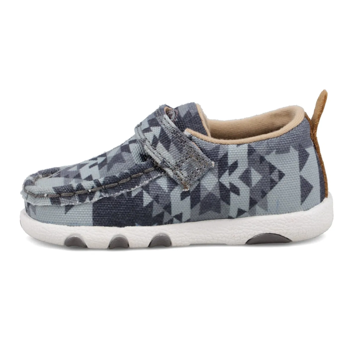 Twisted X Infant Grey Hooey Driving Moc Shoe IHYC006