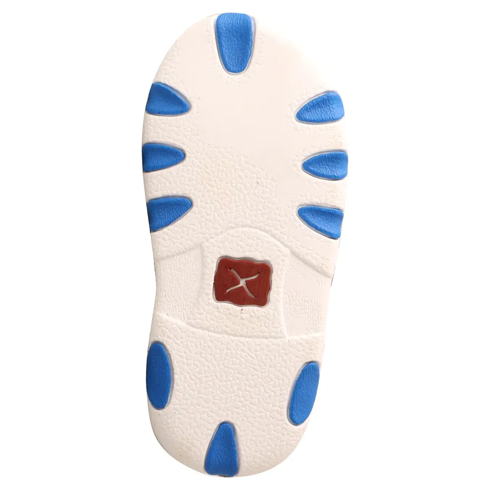 Twisted X® Infants Driving Moc Multi-Color Blue Aztec Shoes ICA0019