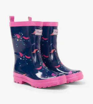 Unicorn Constellations Shiny Kids Wellies