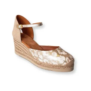 Unisa Womens Sandal Caceres Platino Blur Leopard