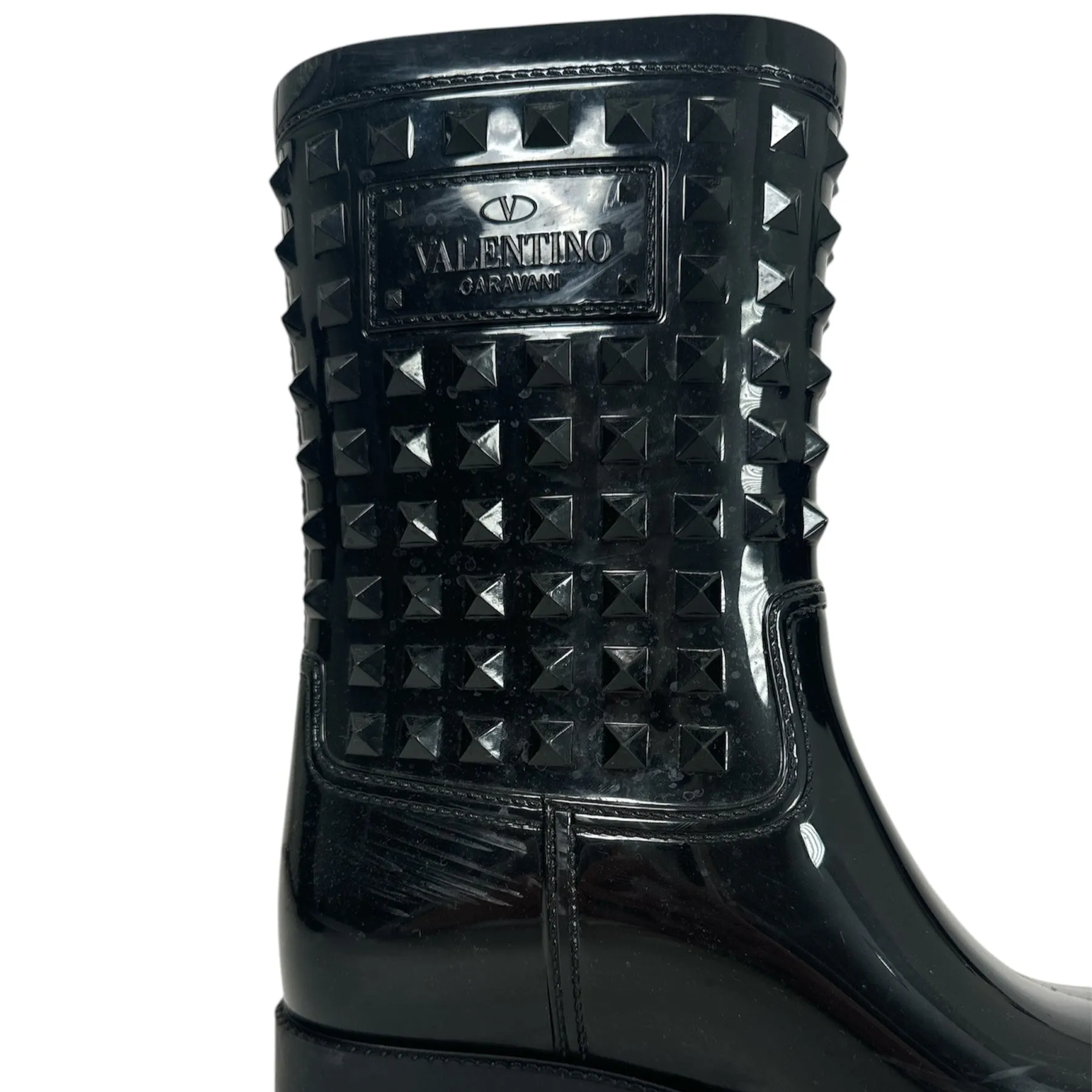Valentino Rockstud Rain Boots (Size 37)