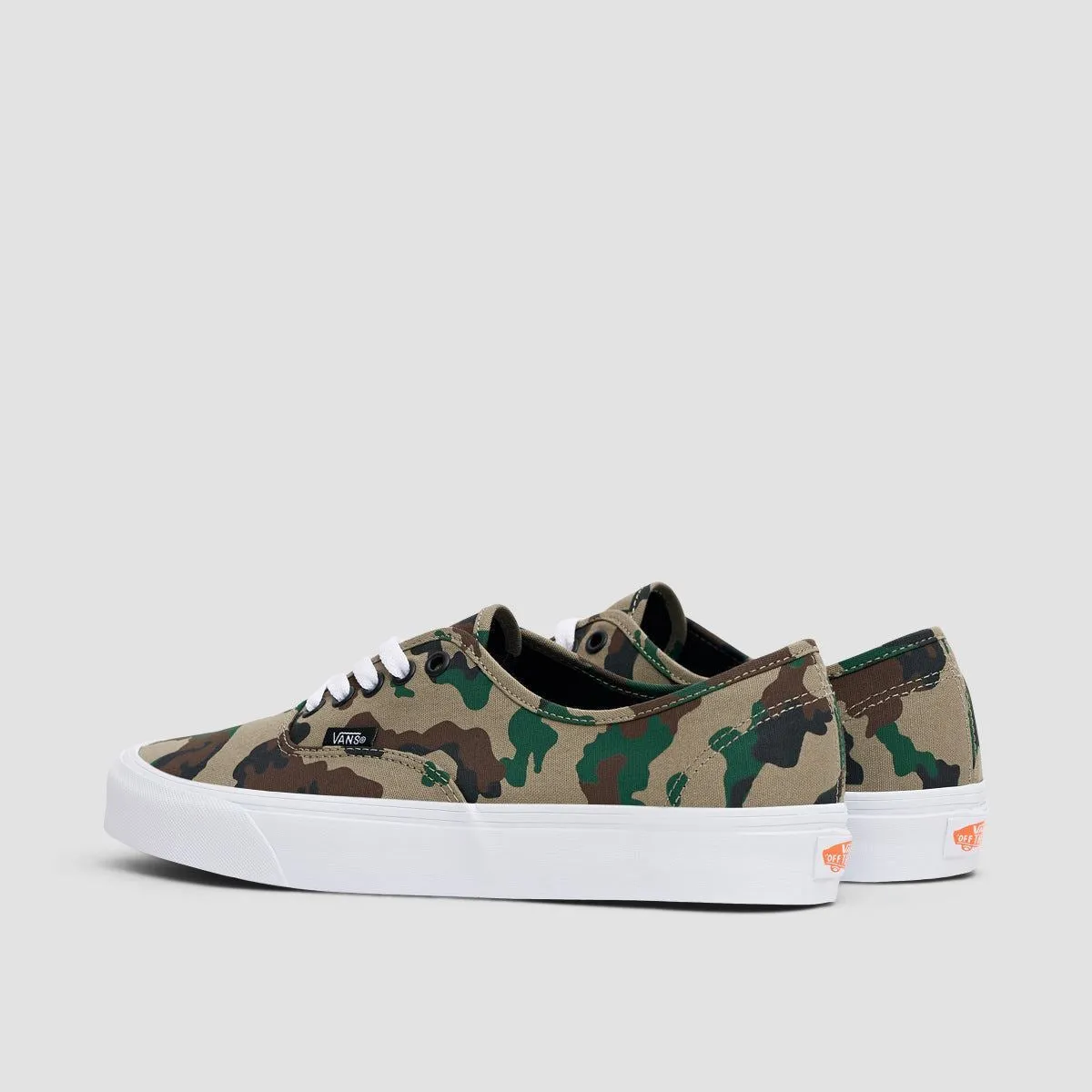 Vans Authentic Shoes - Camo Olive/White