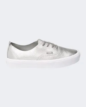 Vans Authentic Tropic Havana Leather Women Lifestyle Shoes Silver Va38Ern5K