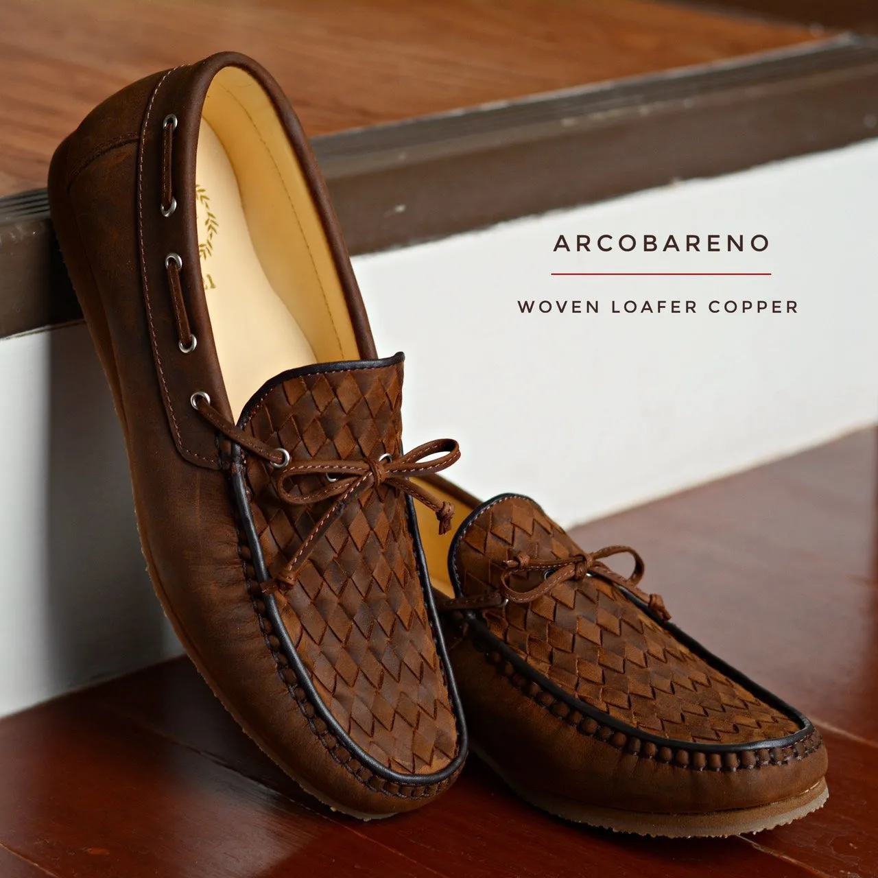 W821 Classic Woven Loafer Nubuck Copper