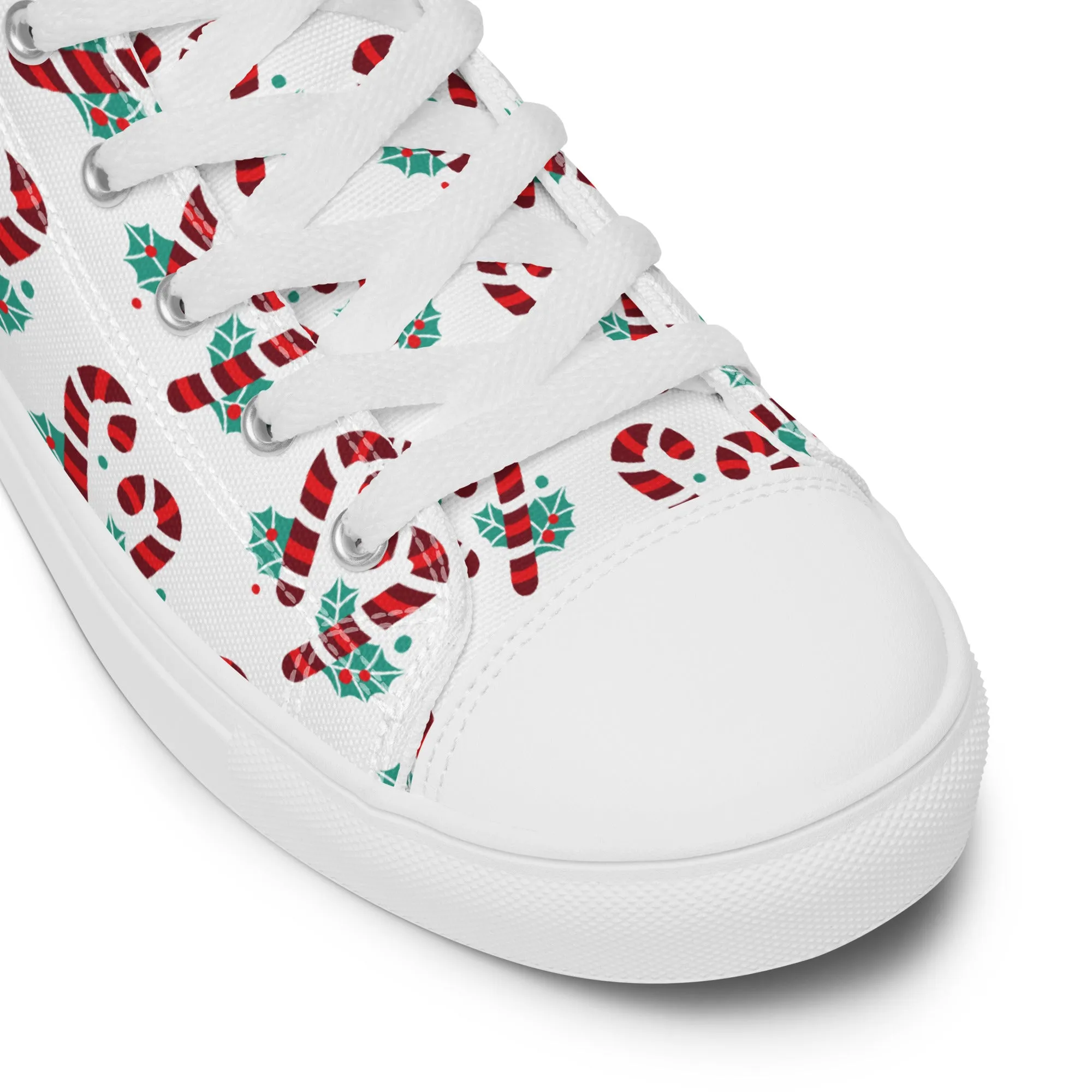 Women Christmas High Top Canvas Shoes (Glamourange Holiday Magic Canvas Shoes For Women - 0015)