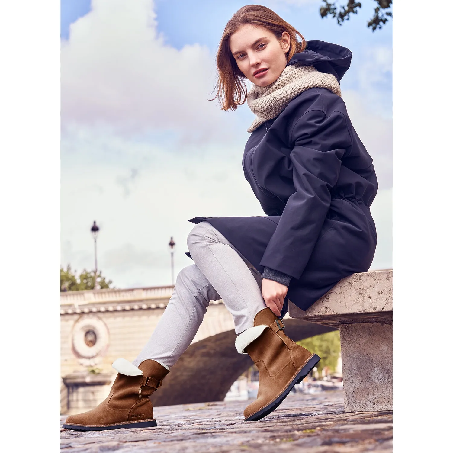 Women's Birkenstock Uppsala Shearling Espresso Suede