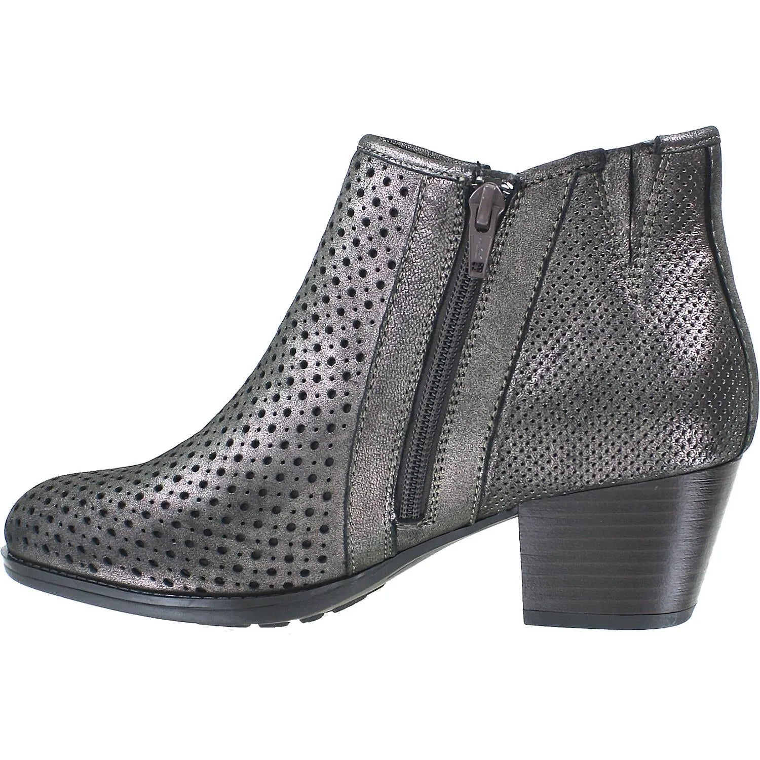 Women's Earth Pineberry 2 Pewter Metallic Leather